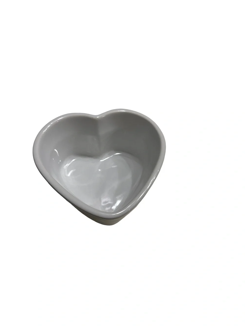 Le Creuset Ramekin D’Amour White Stoneware Heart 18-31